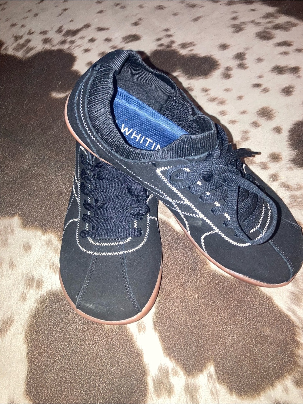 WHITIN Black Sneakers with Brown Outsole